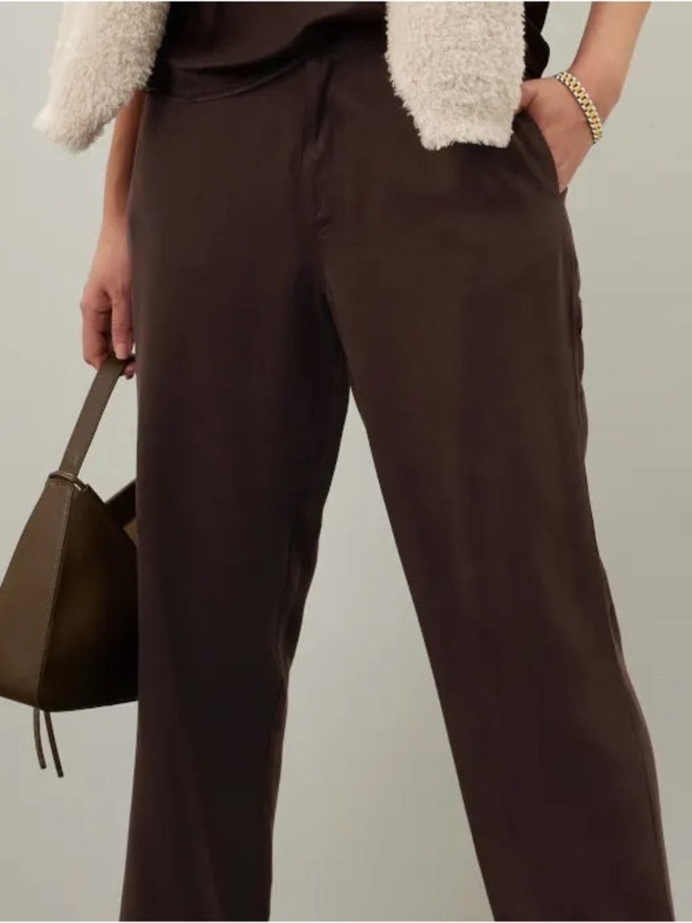 DONNI Twill Carpenter Brown Pants Women's 0
